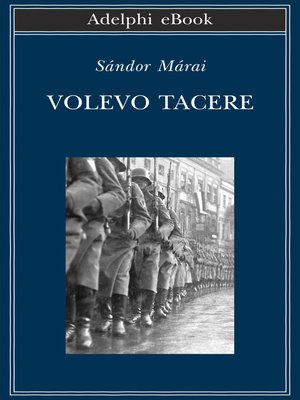 cover image of Volevo tacere